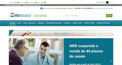 Desktop Screenshot of ans.gov.br